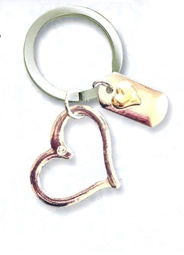 #3018 Heart Keyring