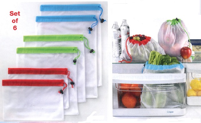 #3663 Produce Bags Reusable Set of 6