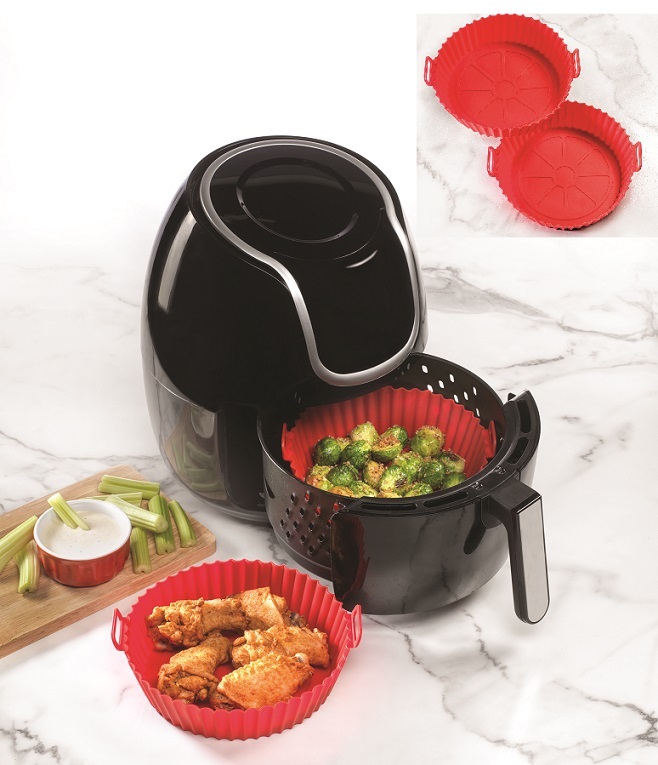 #3747 Air Fryer Liner  Set of 2 (RED)  